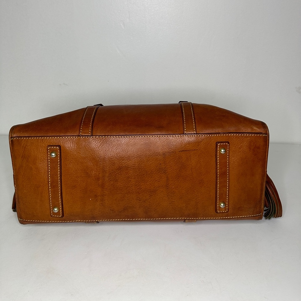 Dooney & Bourke Brown Leather Satchel - Picture 12 of 16